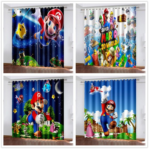 Kids super mario curtains - super,