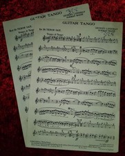 Guitar Tango Sheet Music (1st/2nd Tenor Sax). Ref00069