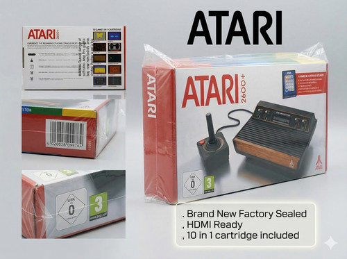 New atari 2600 console bundle - atari,
