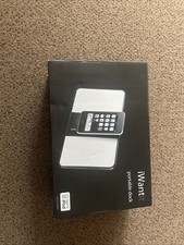 iWantit IPOD1010 Portable iPod Dock Speaker With Manual – Battery Powered