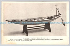 R759585 Egyptian Funerary Boat 2000B C Model Zinco Collotype Co Edinburgh