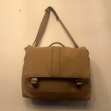 COACH Tan Canvas And Leather