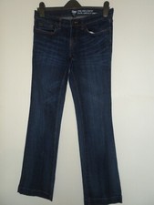 Gap ladies blue jean long & lean fit size 6  waist size 30"