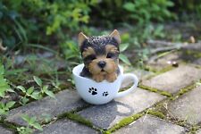Teacup Yorkshire Puppy Statue