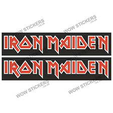 2 x Iron Maiden stickers Motorbike car window Van scooter man cave laptop decal