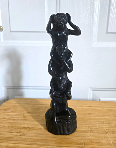 Carved wooden three wise - carved,