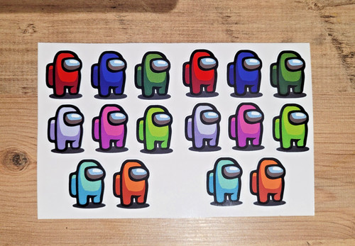 Among vinyl stickers - us,