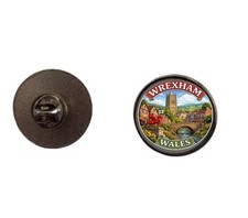 2.4cm Wrexham Wales Enamel Pin