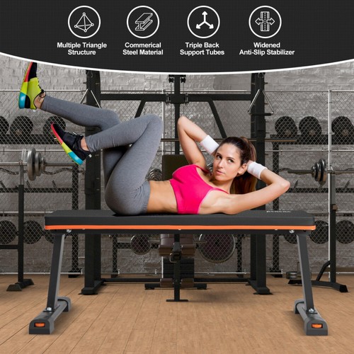 Flat weight bench foldable - flat,