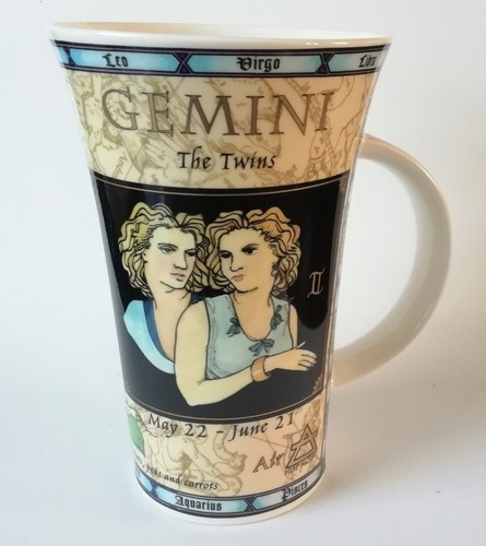 Dunoon zodiac mug - zodiac, gemini