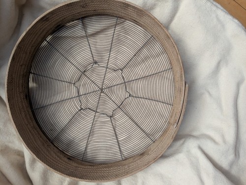 Bentwood sieve vintage - sieve, used