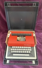 Vintage 1970's Petite International De Luxe Children's Typewriter + Case New Ink