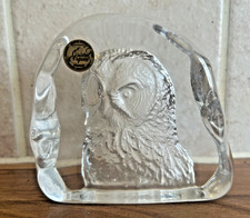 Owl Paperweight Crystal