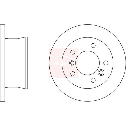 Brake discs solid - discs, for