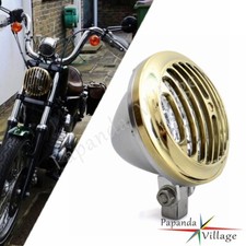 Brass grill headlight - brass,