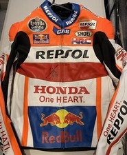 Marc Marquez Signed 2022 Repsol Honda Replica Race Suit / jacket + C.O.A.