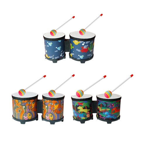 And bongo drums - 5”, 6”