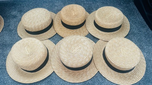 6pc vintage straw - 6pc,