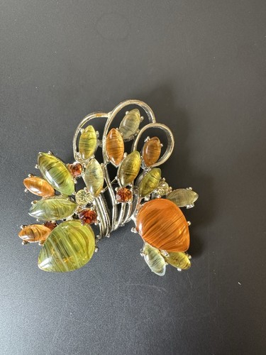 Vintage large exquisite orange - large,