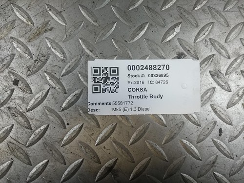 Vauxhall corsa throttle body - corsa,