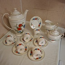 Aynsley Famille Rose Coffee set