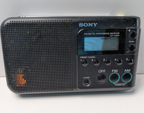 Sony icf m200 portable am - fm,