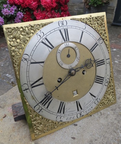 Antique longcase clock dial - longcase,