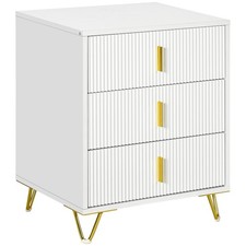 HOMCOM 3 Drawer Dresser, Chest