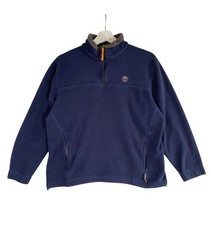Timberland Weathergear Polartec Fleece Jacket Womens Medium Navy  1/4 Zip
