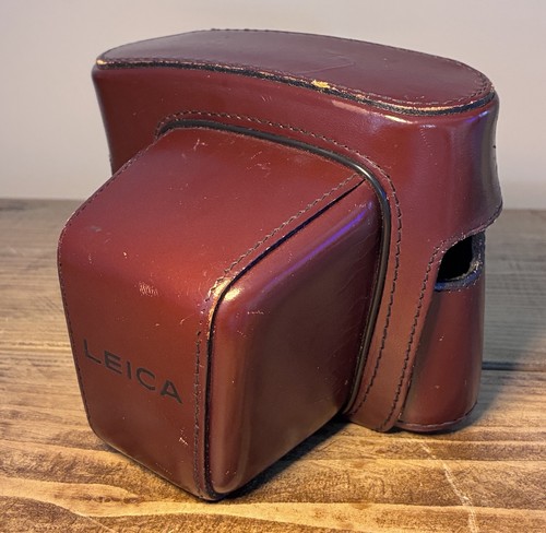 Leica leather case burgundy - leather,