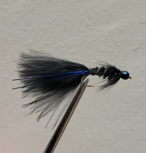 Black blue beadhead - blue, silver