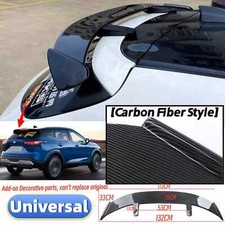 Universal Carbon Fiber Style Rear Roof Spoiler Wing For Nissan Qashqai J12 2022+