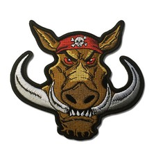 Embroidered Biker Hog Hawg Sew