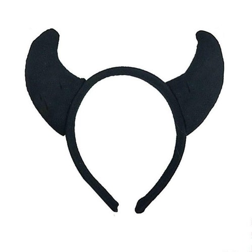 Black plush devil - devil, horns