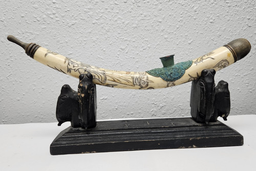 Antique chinese carved tobacco - carved,
