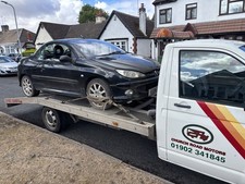 PEUGEOT 206 CC DRIVER'S SIDE FRONT DOOR GLASS 04 REG BREAKING CAR SPARES