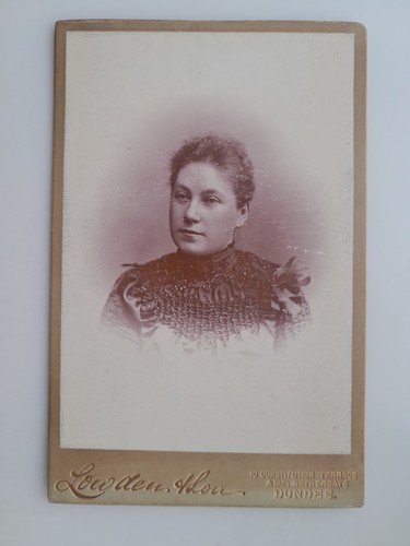Cabinet card woman portrait - woman,