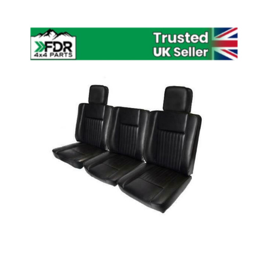 Black vinyl deluxe front - vinyl, seat