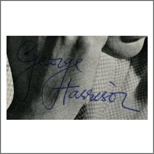 George harrison autographed - george,