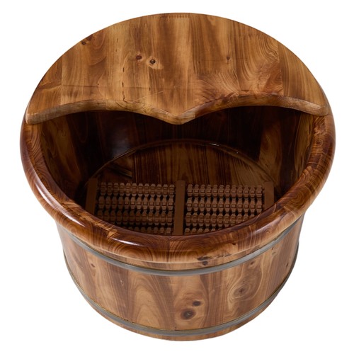 Wooden foot bath tub - bath,