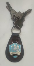 VAUXHALL VIVA LEATHER KEY FOB AND KEYS BY SIMONS CONCESSIONAIRES LONDON