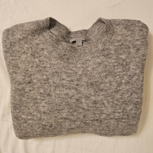 Cos grey wool jumper with - jumper, bow