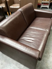 Brown Leather Sofa Restaurant Bistro Bar Pub Cafe Hotel Foyer