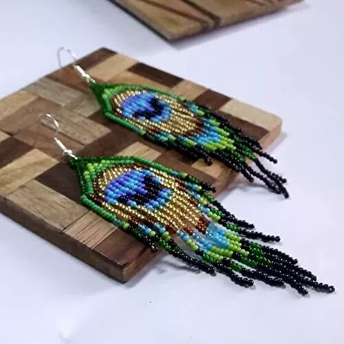 Tribal earrings native large - tribal,