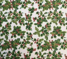 Holly 100 cotton christmas - cotton,