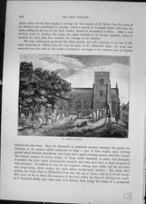 Antique Old Print St. Mary'C