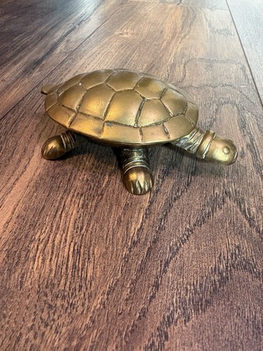 Vintage brass tortoise turtle - vintage,