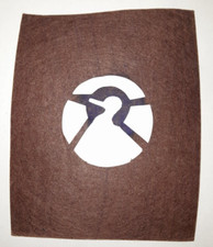 VINTAGE JAPANESE SAMURAI KATAGAMI KIMONO STENCIL MON / KAMON  ' BIRD / CRANE '