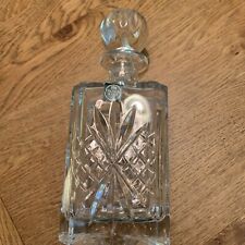 Vintage lead International crystal Thomas Webb Whiskey Brandy decanter 25.5cm