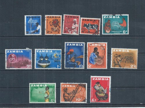Zambia stamps 1964 defintive - zambia,